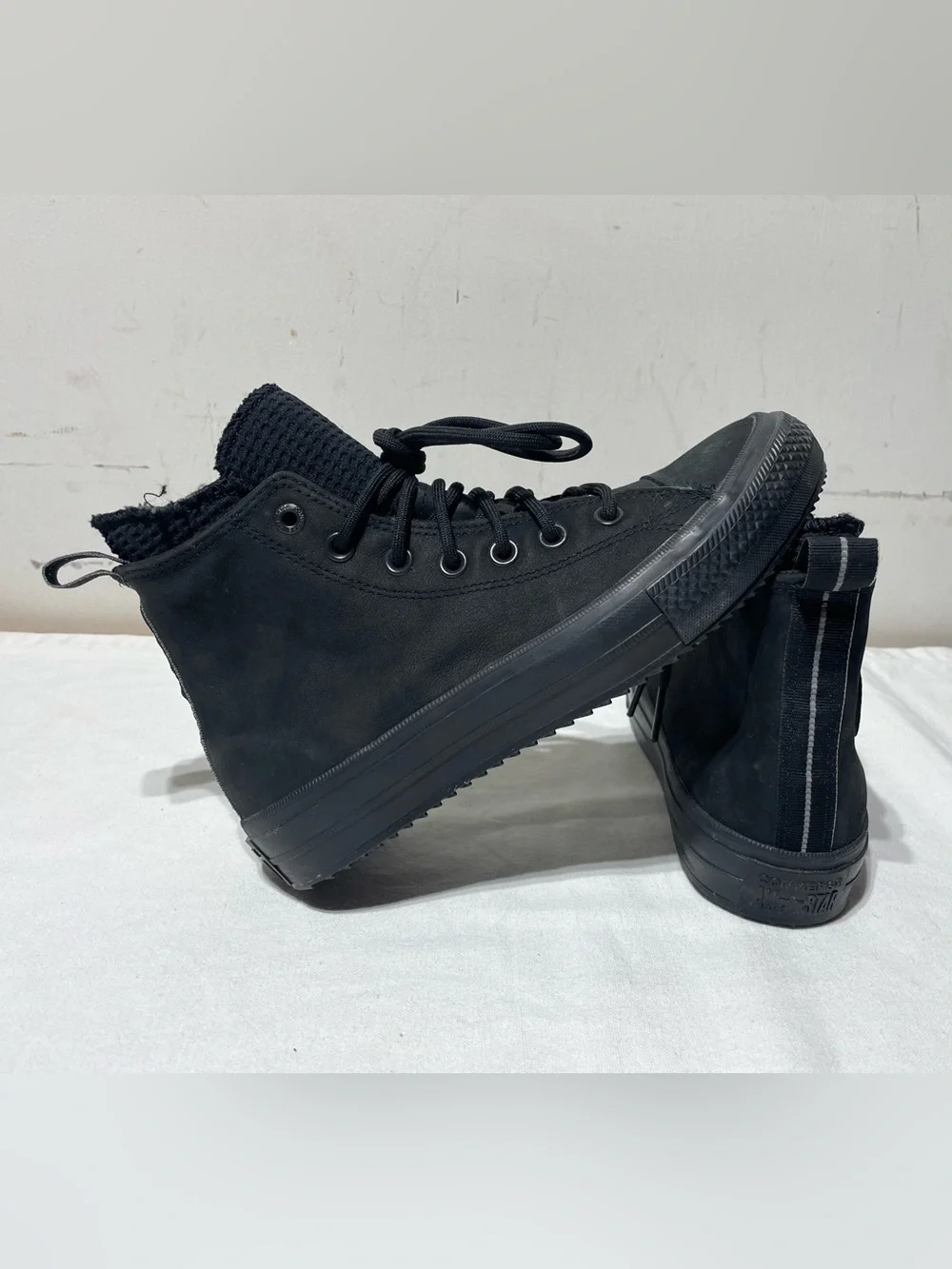 Converse Chuck Taylor Waterproof Boots Mens 5.5 Womens 7.5 Black 162409C